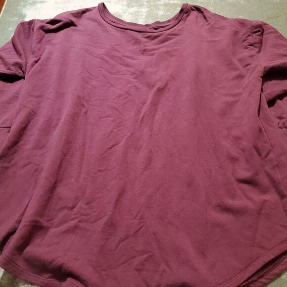 Torrid BURGUNDY PURPLE PULLOVER SWEATSHIRT Sz 2 - Picture 2 of 5